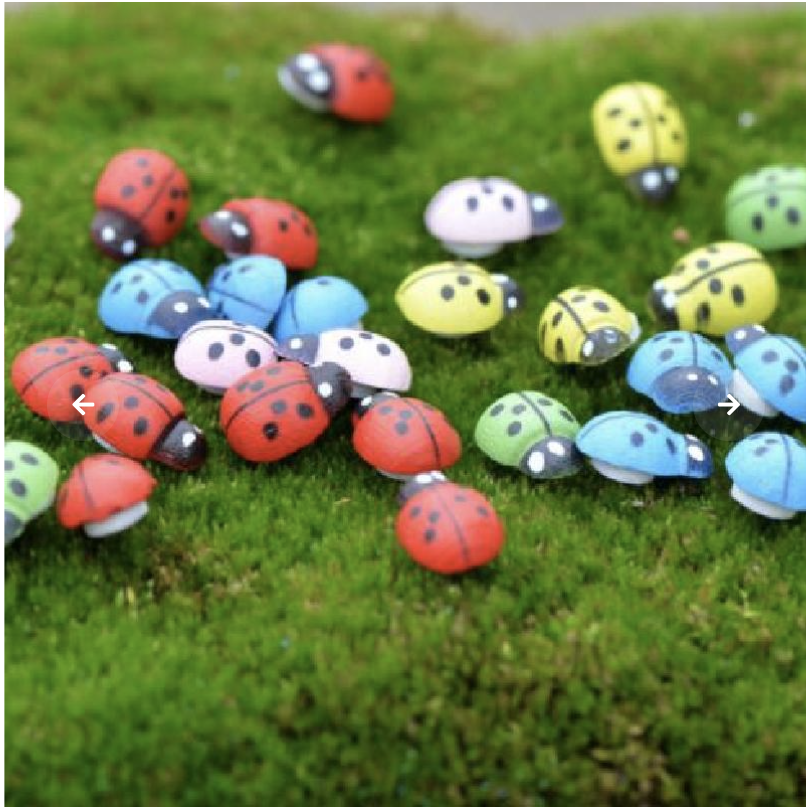 Phụ Kiện Tiểu Cảnh Bọ cánh cam và ong mini, tự dính, trang trí tiểu cảnh (BS-68)